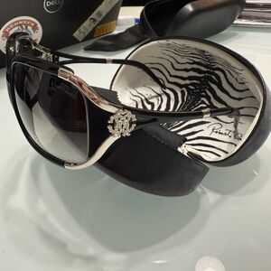 Roberto Cavalli Black and Silver Sunglasses